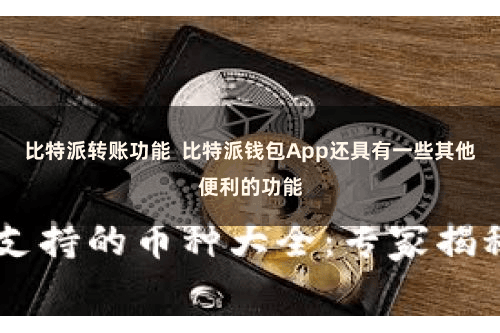 比特派转账功能  比特派钱包App还具有一些其他便利的功能