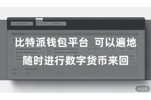 比特派钱包平台 可以遍地随时进行数字货币来回